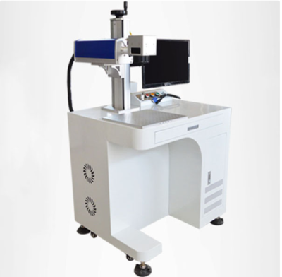 Máy khắc Laser fiber có kèm bàn tủ và màn hình