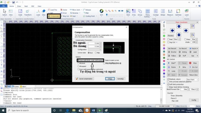huong-dan-phan-mem-cat-laser-cypcut-6 Hướng dẫn thiết lập và vận hành phần mềm cắt laser Cypcut