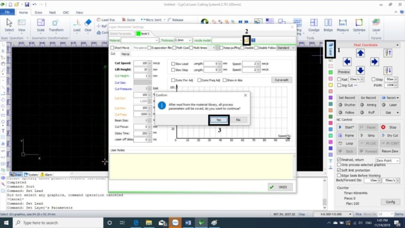 huong-dan-phan-mem-cat-laser-cypcut-8 Hướng dẫn thiết lập và vận hành phần mềm cắt laser Cypcut